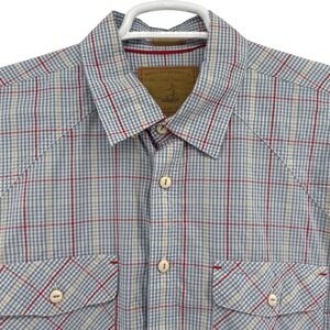 Onward Reserve Outfitters Men's Plaid Long Sleeve Button Up Shirt Size L